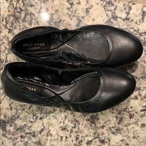 Cole Haan Black Flats Grand OS Size 10